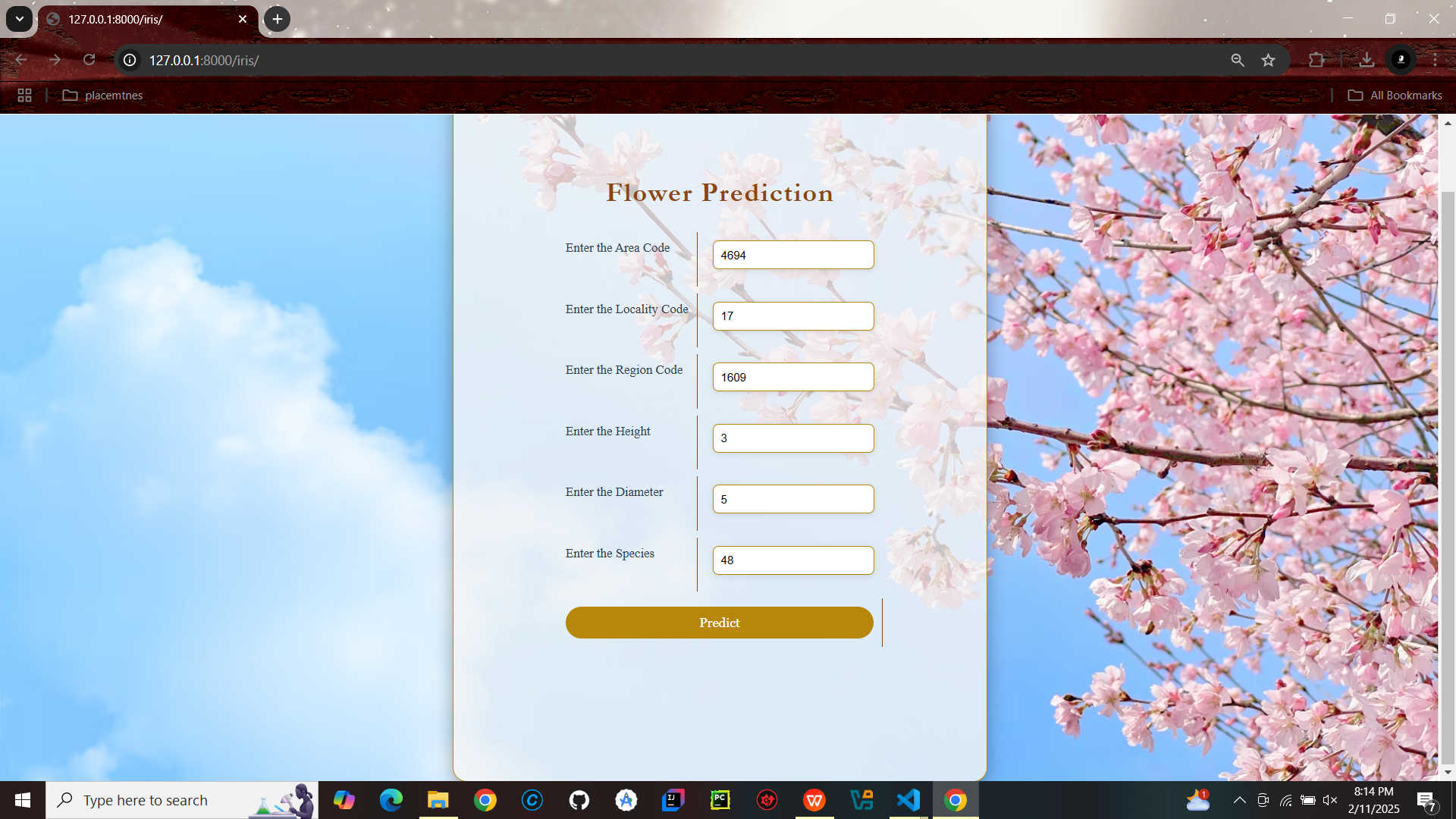 Flower Prediction Project Preview